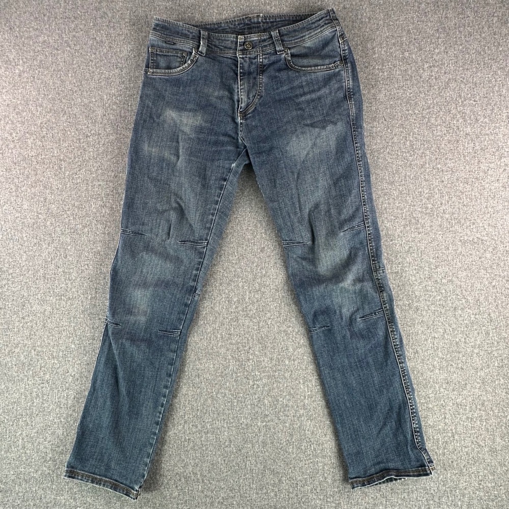 KUHL Jeans Mens 32x32 Kanvus Jean Blue Articulated Knee Utility Outdoor Denim